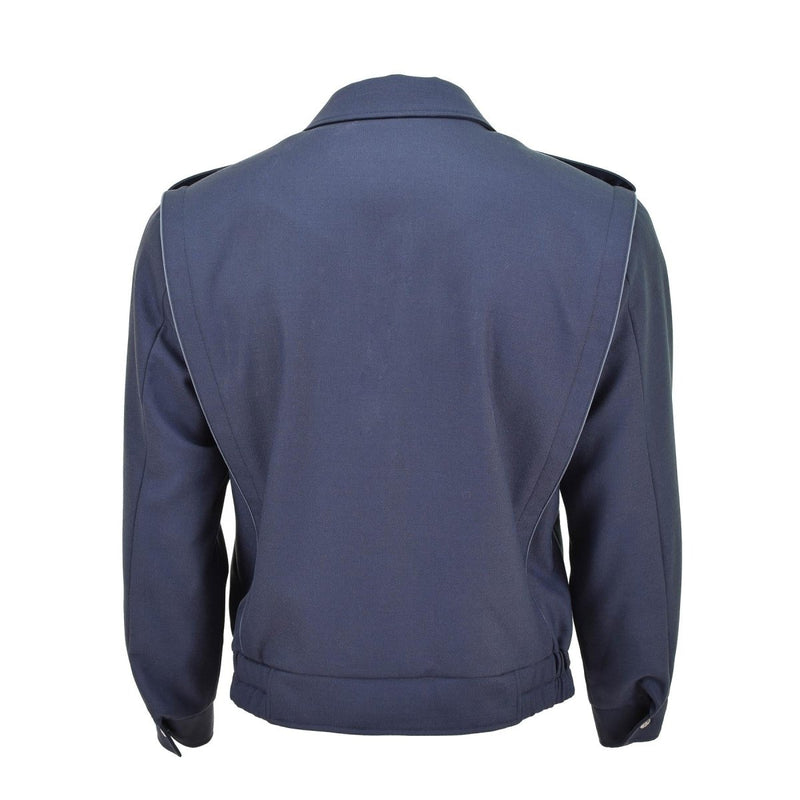 Original tschechische Armee blau Blouson mit silbernen Knöpfen lässige Militärbluse Jacke NEU