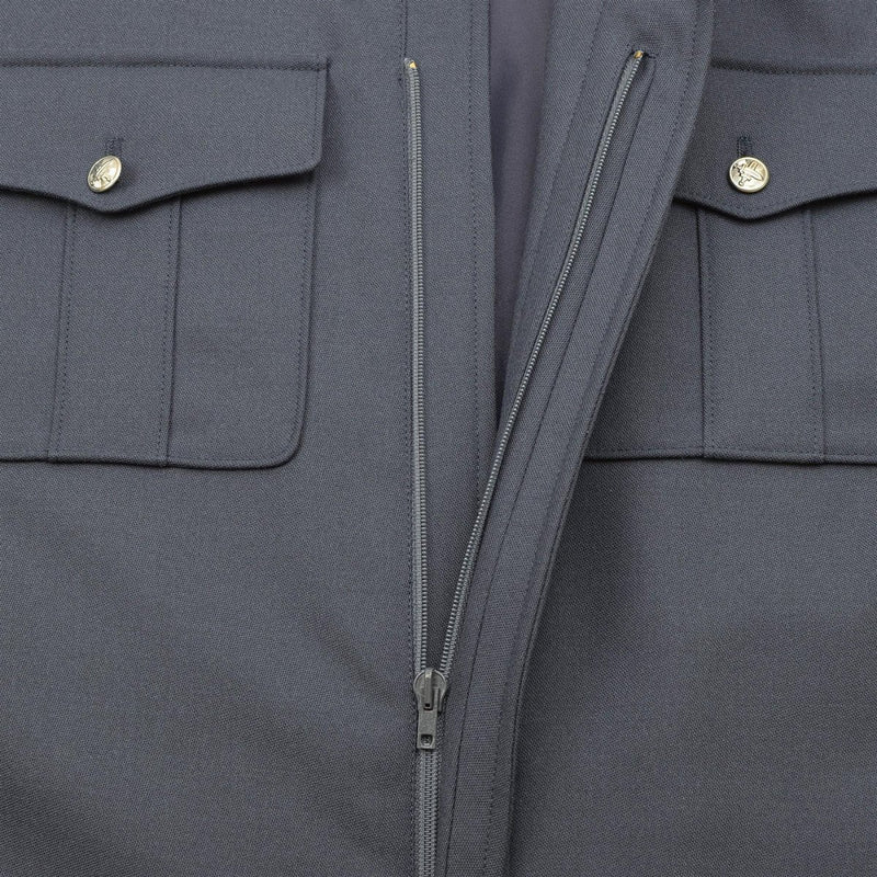 Original tschechische Armee blau Blouson mit silbernen Knöpfen lässige Militärbluse Jacke NEU