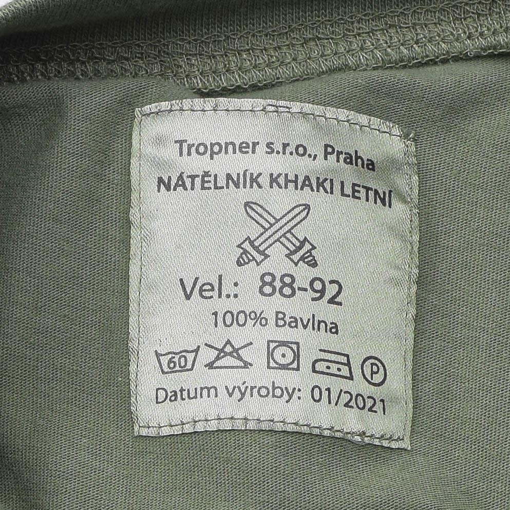 Original Tschechische Armee T-Shirt Olive OD Grün Unterwäsche erste Schicht Feldhemd NEU