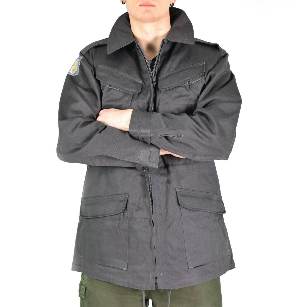 Echte dänische Armee Kampfjacke M71 Dänemark Militär grau Feld Überschuss NEU