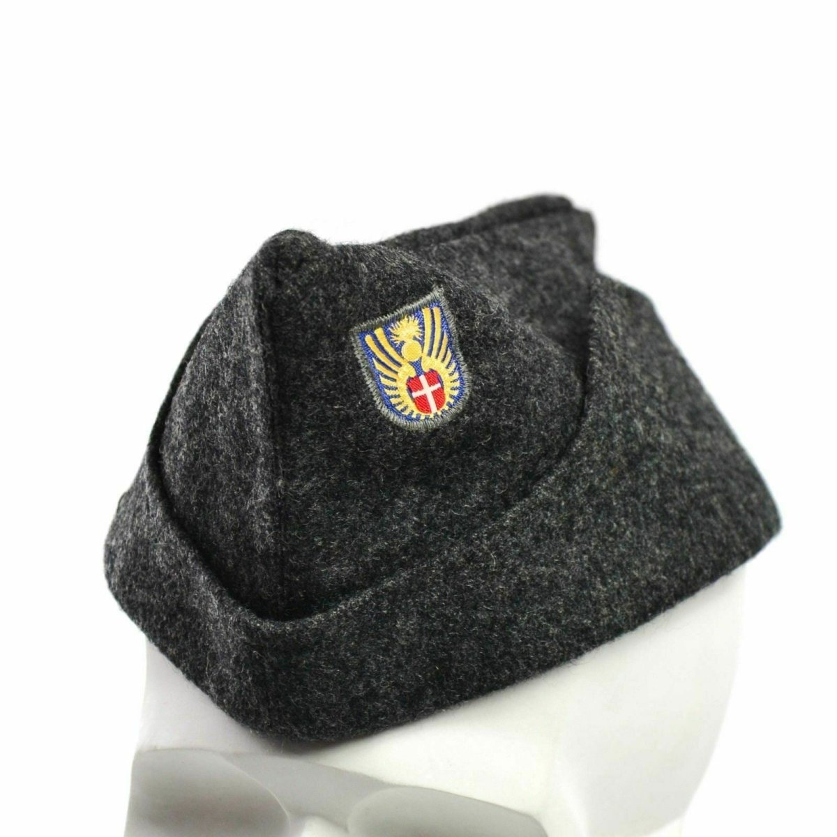 Echte dänische Armee-Seitenmütze aus Wolle, Militär-Feldkampf-Garnisonsmütze, 1950er-Jahre-Mütze