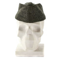 Echte dänische Armee-Schirmmütze aus Wolle, Militär-Feldkampf-Garnisonshut, grau, 1950er Jahre