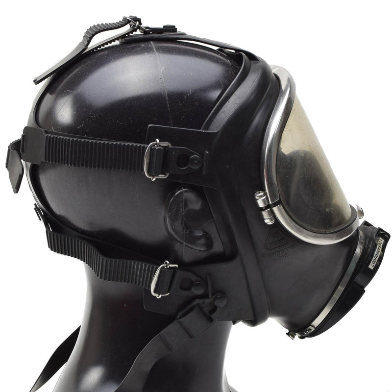 Genuine Drager Panorama Nova Face mask firefighter gas full respirator Black - GoMilitar