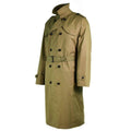 Echter niederländischer Armeemantel, Khaki, langer Offiziers-Trenchcoat, NEU