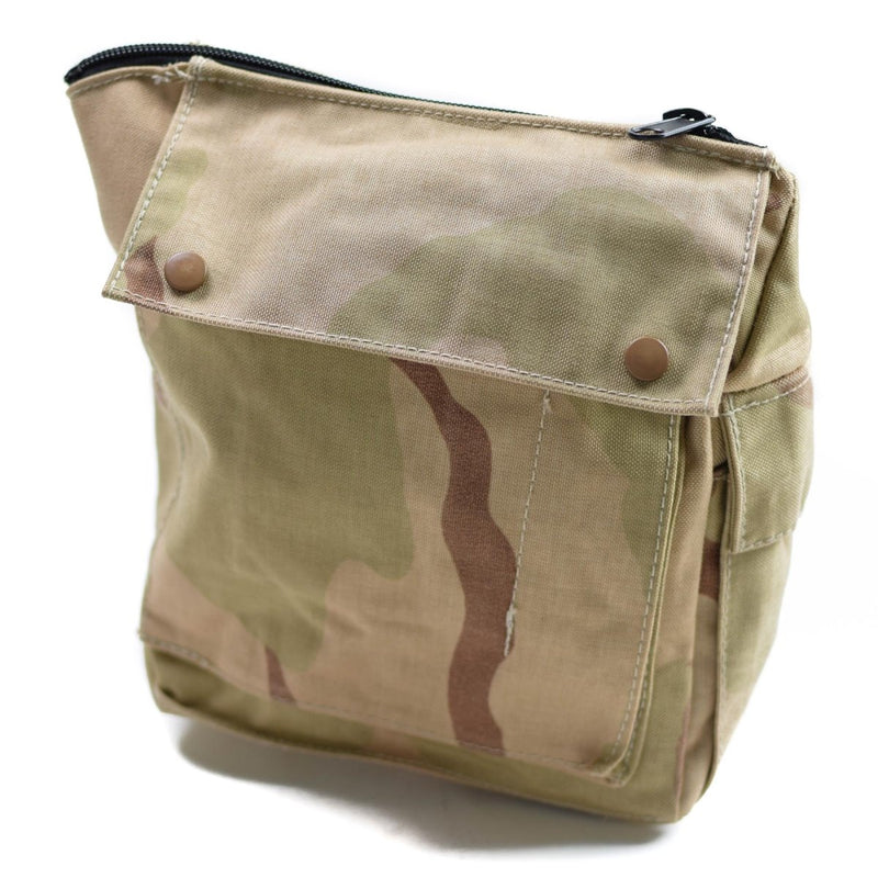 Echte holländische Armee Gasmaskentasche Militär Überschuss Wüstentarn Schultertasche NEU