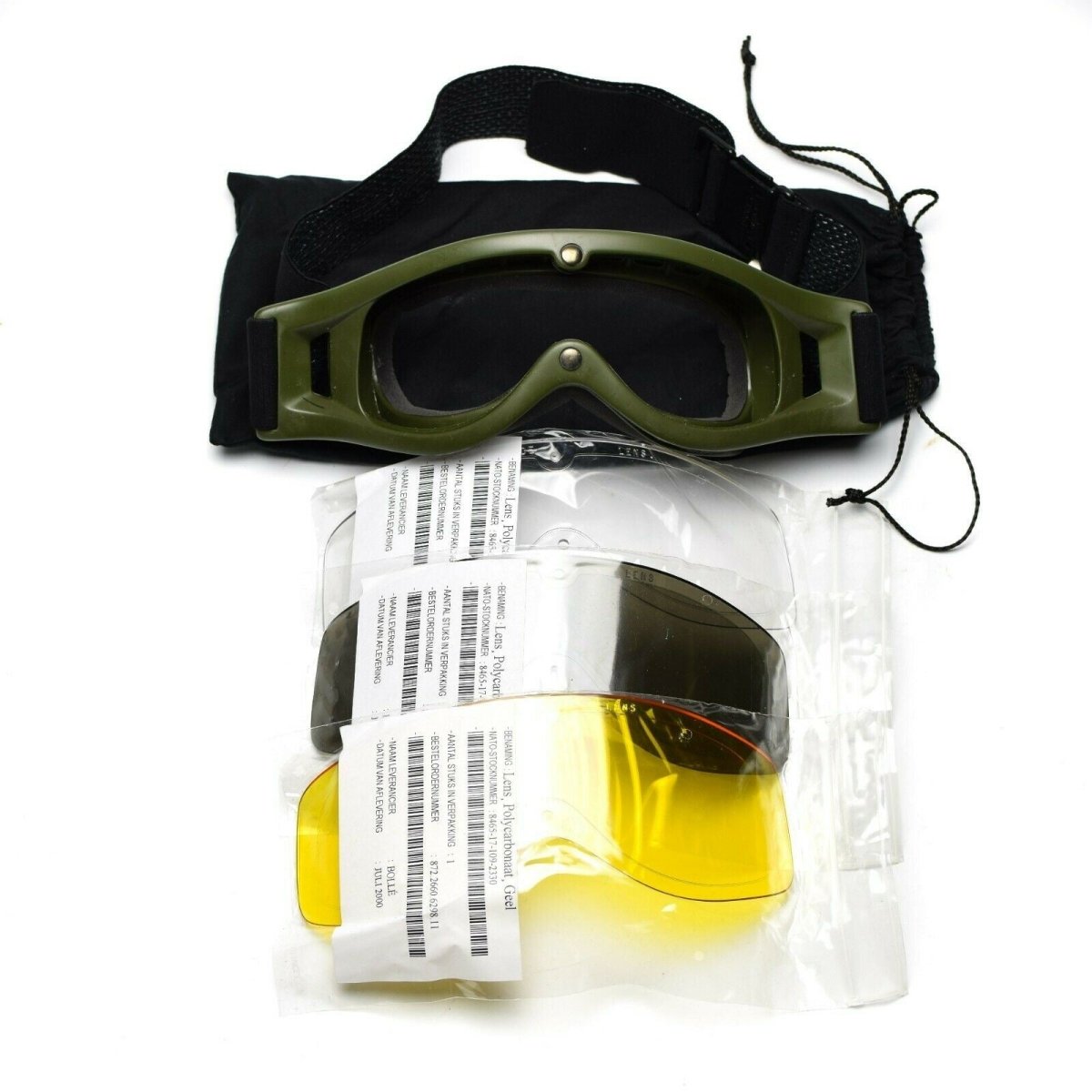 Original niederländische Armee Schutzbrille Augenschutz Glas Militär Sonne Sand Wind NEU