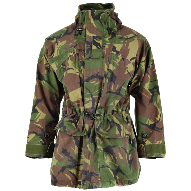 Echte niederländische Armeejacke, Kampfjacke DPM Goretex, wasserdicht, Camouflage, Überschussparka