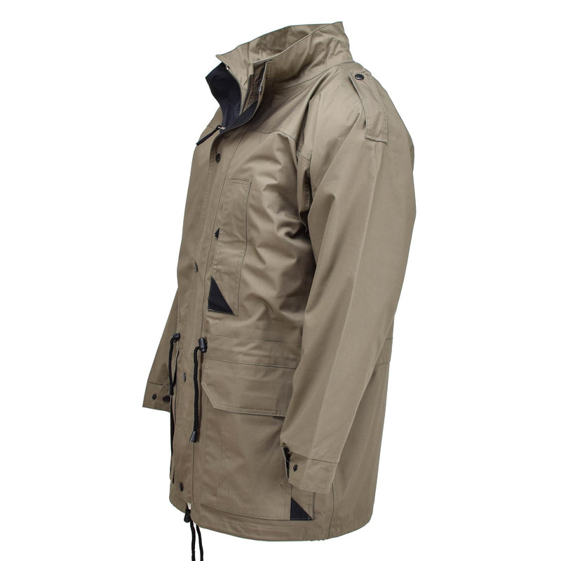 Genuine Dutch army parka with liner OD green coat men officer jacket Khaki NEW - GoMilitar