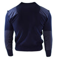Original niederländische Armee Pullover blau Pullover Militär Pullover Rundhals Offizier