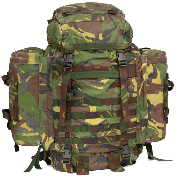 Original Rucksack der niederländischen Armee, Woodland-Kampfrucksack, 60 l, taktischer Tagesrucksack, NEU