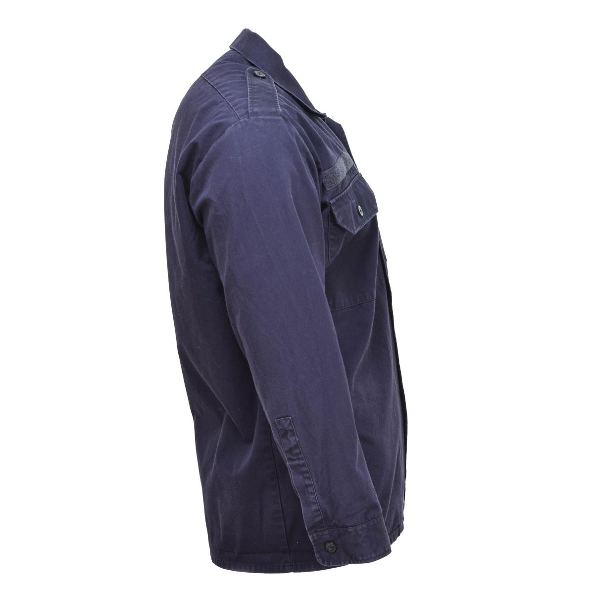 Echte holländische Armeehemden, Langarmuniformjacke, marineblau, Militärüberschuss
