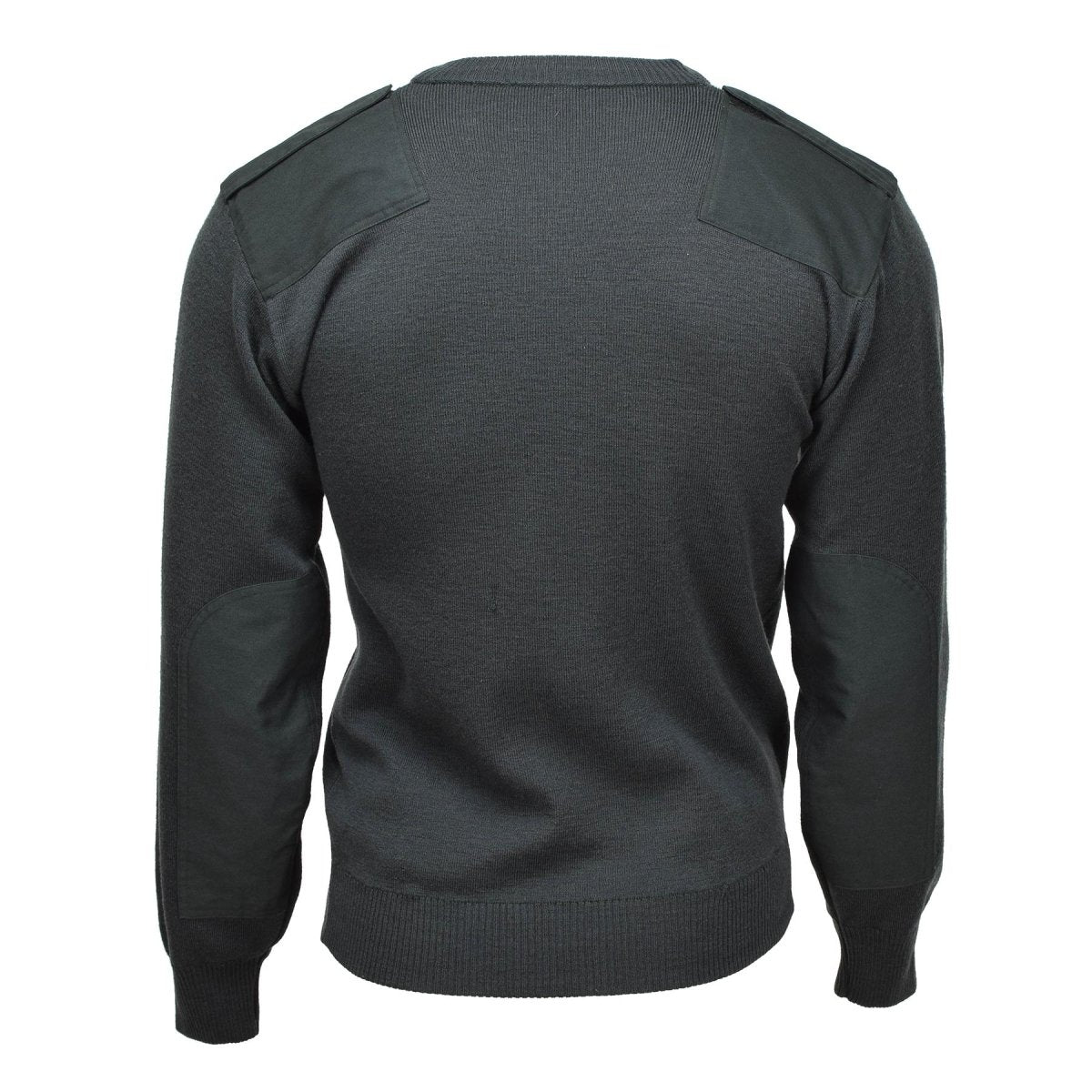 Original niederländische Armee Pullover Kommando Pullover V-Ausschnitt Pullover dunkelgrün