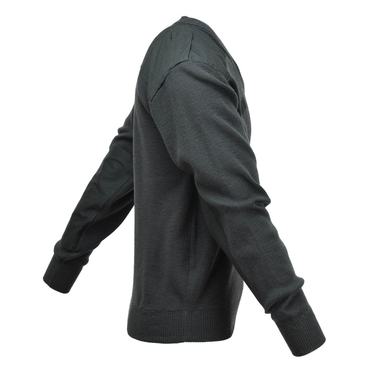 Original niederländische Armee Pullover Kommando Pullover V-Ausschnitt Pullover dunkelgrün