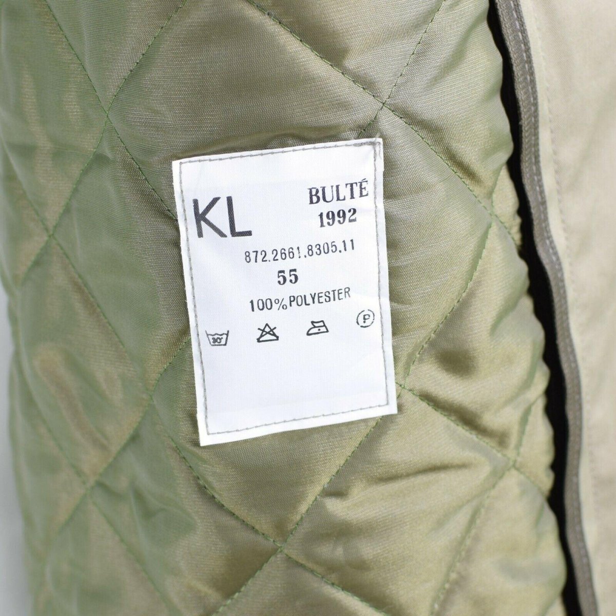 Echter Damenmantel der niederländischen Armee, Khaki, langer Offiziers-Trenchcoat mit Futter, NEU