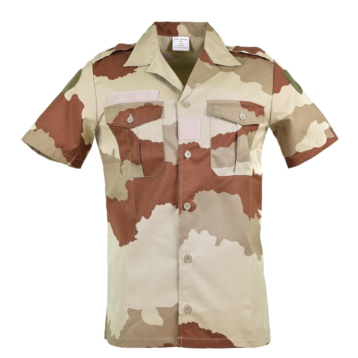 Original französische Armee F2 Hemd Wüstentarn Kurzarm Militär Überschussausgabe NEU