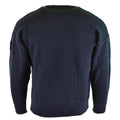 Echter französischer Armeepullover, blauer Kommandopullover, Militärpullover, Rundhalsausschnitt