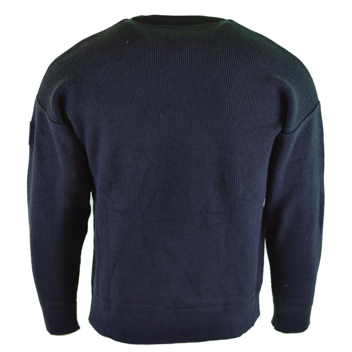 Echter französischer Armeepullover, blauer Kommandopullover, Militärpullover, Rundhalsausschnitt