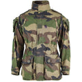 Echte französische Armee-Kitteljacke CCE Camouflage Militär-Kampfparka Satin Felin T4