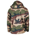 Echte wasserdichte Trilaminatjacke der französischen Armee, Camouflage-Goretex-Regenparka mit Kapuze
