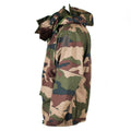 Echte wasserdichte Trilaminatjacke der französischen Armee, Camouflage-Goretex-Regenparka mit Kapuze