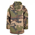 Echte wasserdichte Trilaminatjacke der französischen Armee, Camouflage-Goretex-Regenparka mit Kapuze