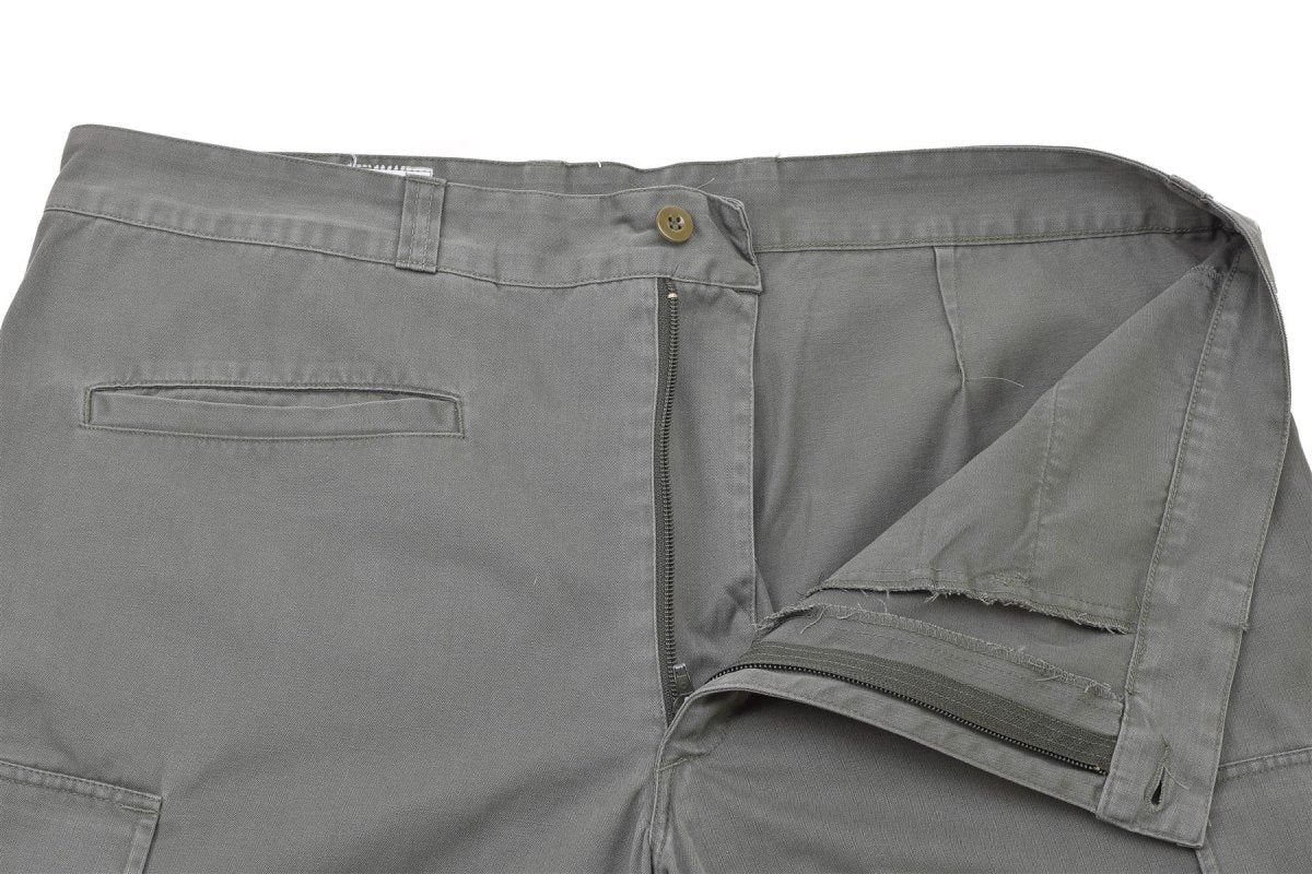 Originale Hose der französischen Militärluftwaffe, grau, verstärkte Arbeits-Cargohose