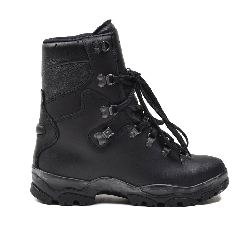 Black Genuine French Military Felin ranger boot with Gore-Tex lining and durable sole for all-terrain grip and comfort