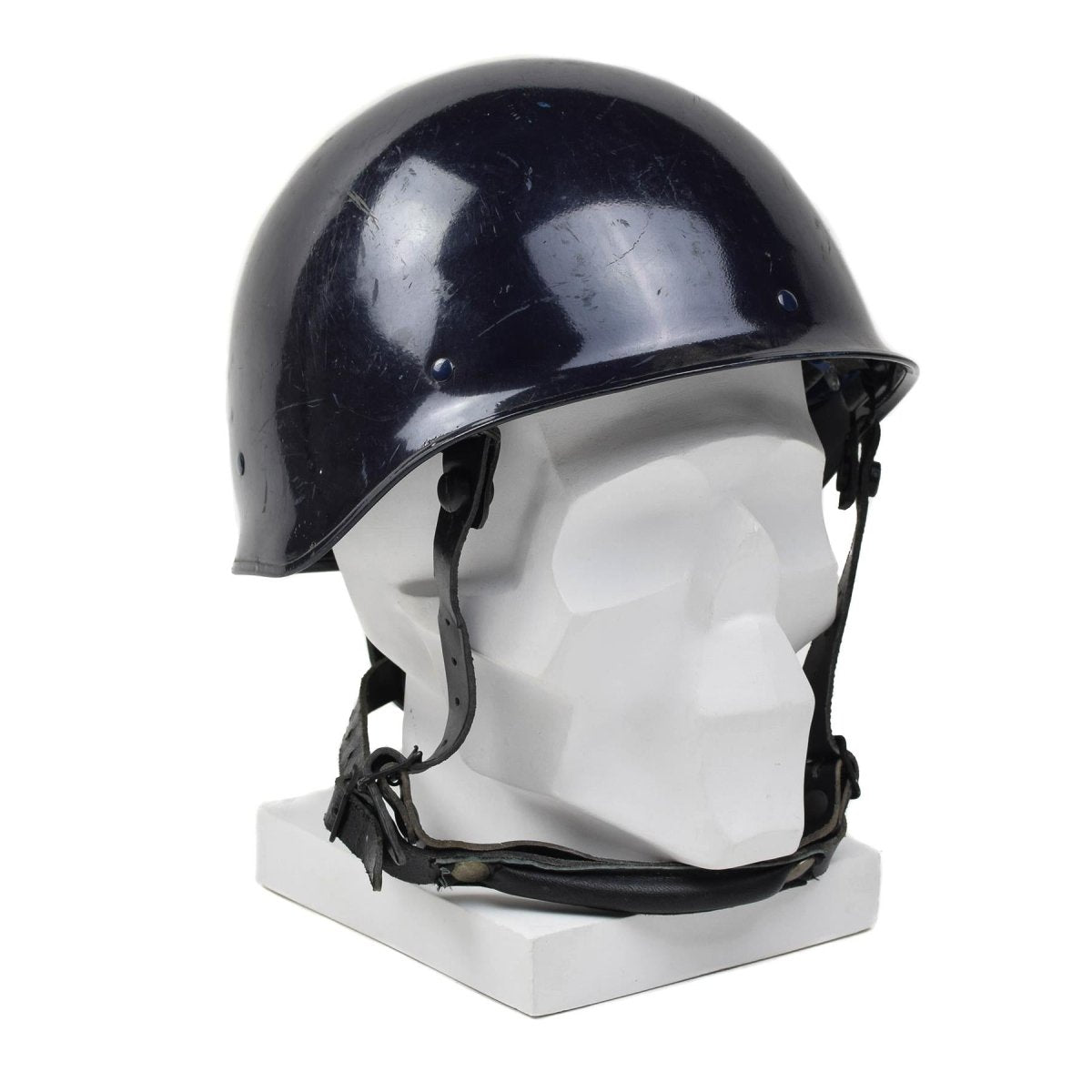 Original französischer Militär MP Blau F1 taktischer Helm Kampffeldausrüstung Vintage NEU