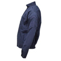 Echte französische Militärpolizei-Sportjacke, Sporthemd mit Gummizug in der Taille, blau