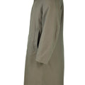 Echter französischer Militär-Regenmantel, Armee-Trenchcoat, oliv, wasserdicht, volle Länge
