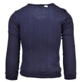 Originales Army-Sweatshirt aus blauem Jersey der französischen Militärschule mit V-Ausschnitt