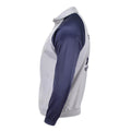 Echtes französisches Militärschul-Sweatshirt, Sportjacke, Laufen, Wandern, graublau