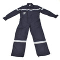 Original französischer Marine-Overall, thermostabiler Marine-Overall, einfarbig, dunkelblau, NEU