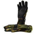 German army Flecktarn camouflage combat gloves with leather grip for durability and tactical use