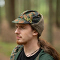 Echte deutsche Armee Militär Winter Pile Cap Flecktarn Mütze warm kaltes Wetter
