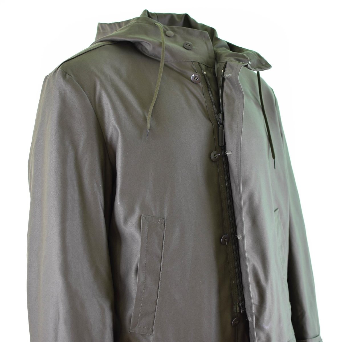 Original Bundeswehr Parka oliv Militär Überschussjacke langer Mantel OD Vintage NEU
