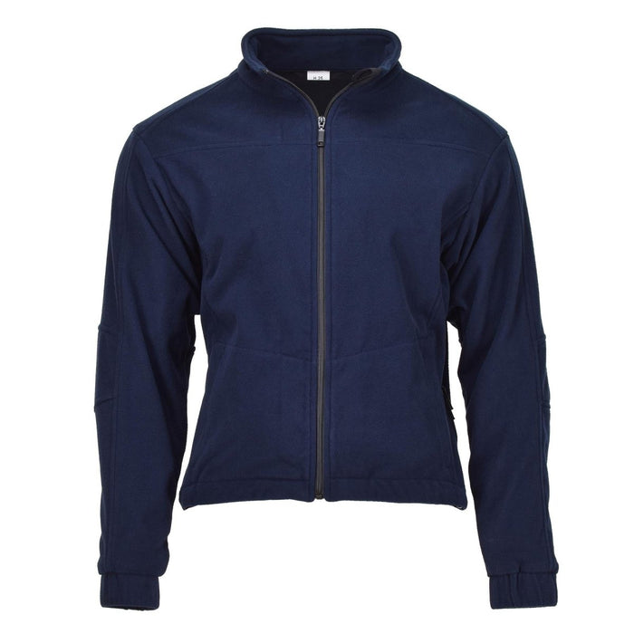 Echte blaue Fleecejacke der deutschen Armee, warmer Pullover für kaltes Wetter, NEU – GoMilitar
