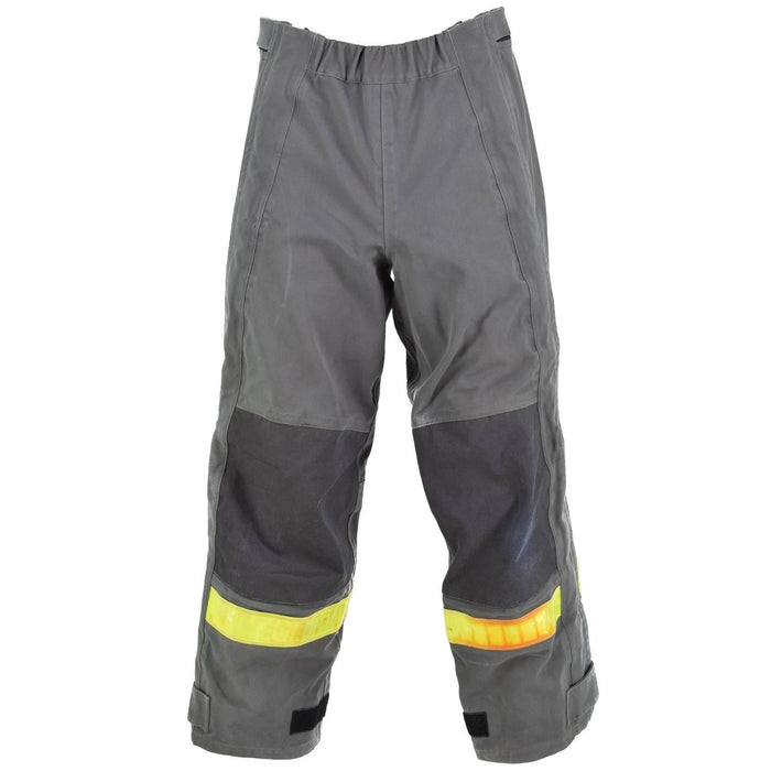 Echte deutsche graue Schutzhose, hitzebeständige Aramid-Latzhose und Hosenträger – GoMilitar