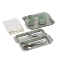 Echtes deutsches Militär-Essbesteck-Set, komplett, Besteck, Tassen, Teller, Camping, NEU