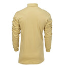 Back view of genuine German military police lightweight sand-colored turtle neck undershirt