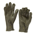 Echte deutsche Polizei-Handschuhe aus echtem Leder, OD, Patrouille, Olivgrün, OD, NEU, Original