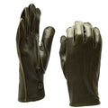 Echte deutsche Polizei-Handschuhe aus echtem Leder, OD, Patrouille, Olivgrün, OD, NEU, Original