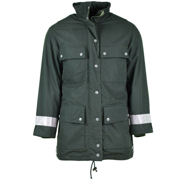 Echte deutsche Polizeijacke GoreTex grün wasserdicht BGS Parka Grenzschutz