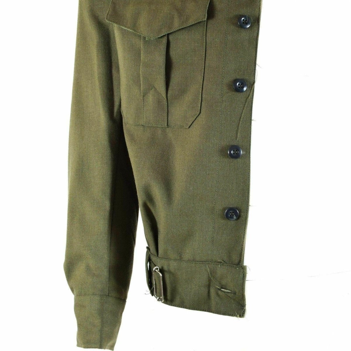 Echte griechische Armee Field Ike Jacke Gabardine Wolle Blaze Olive Militär NEU