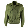 Echte griechische Armee Field Ike Jacke Gabardine Wolle Blaze Olive Militär NEU