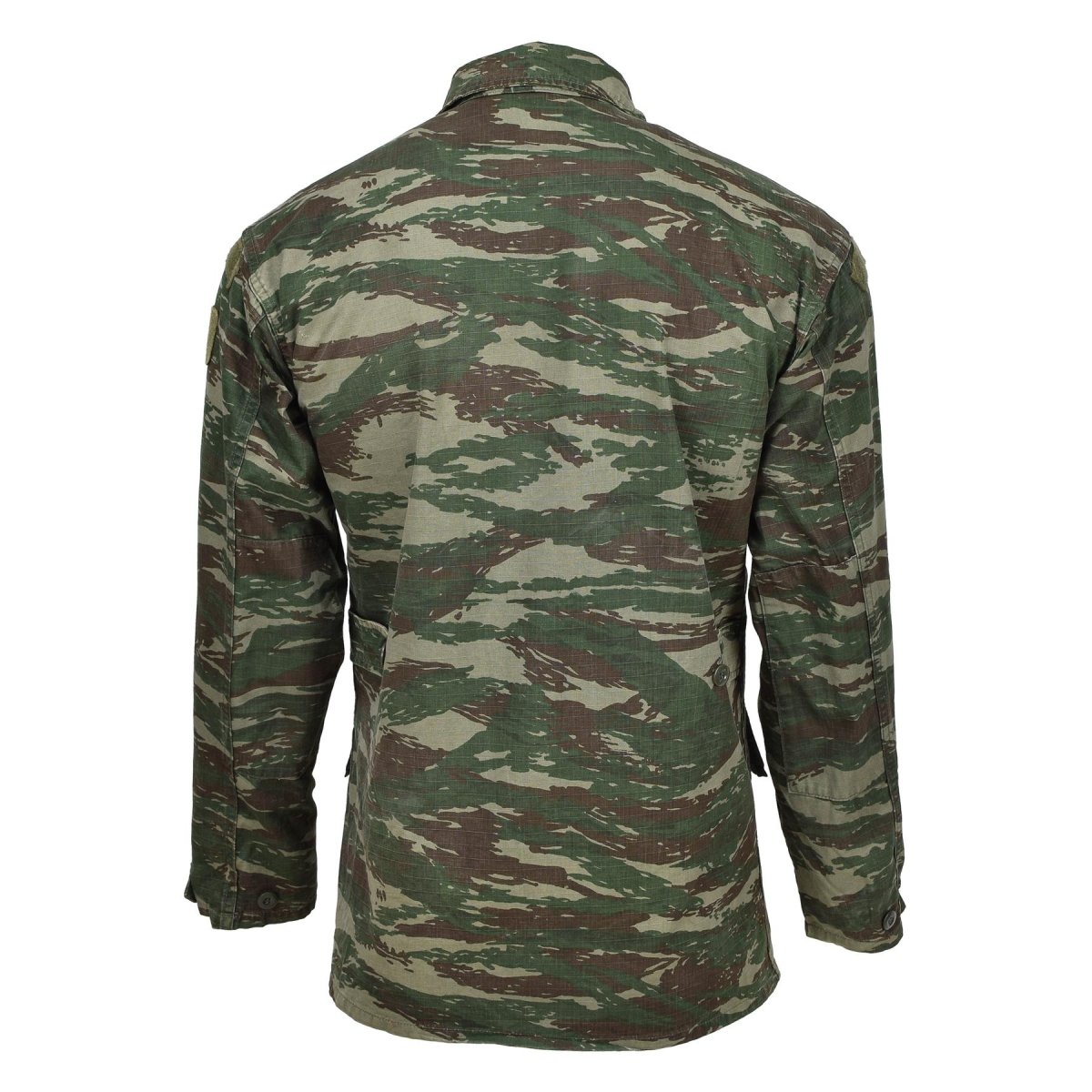 Echte griechische Militärjacke mit Eidechsen-Tarnmuster, strapazierfähiger Ripstop, taktischer Feldkampf