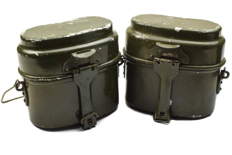 Genuine Hungarian Army mess kit. Aluminium military bowler pot 2pcs set - GoMilitar