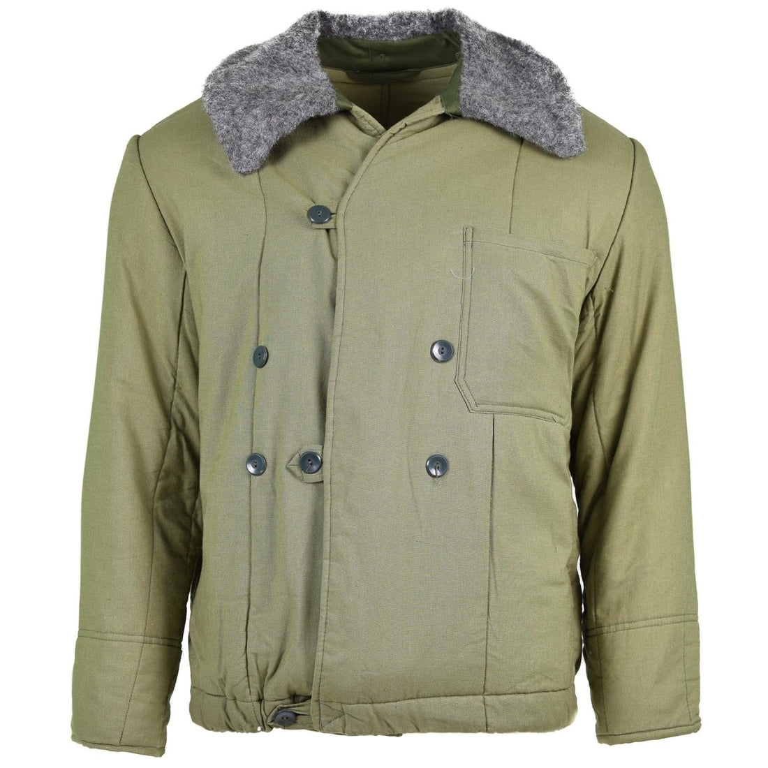 Echte ungarische Armee Steppjacke M65 Pelzkragen Warmer Winterparka NEU