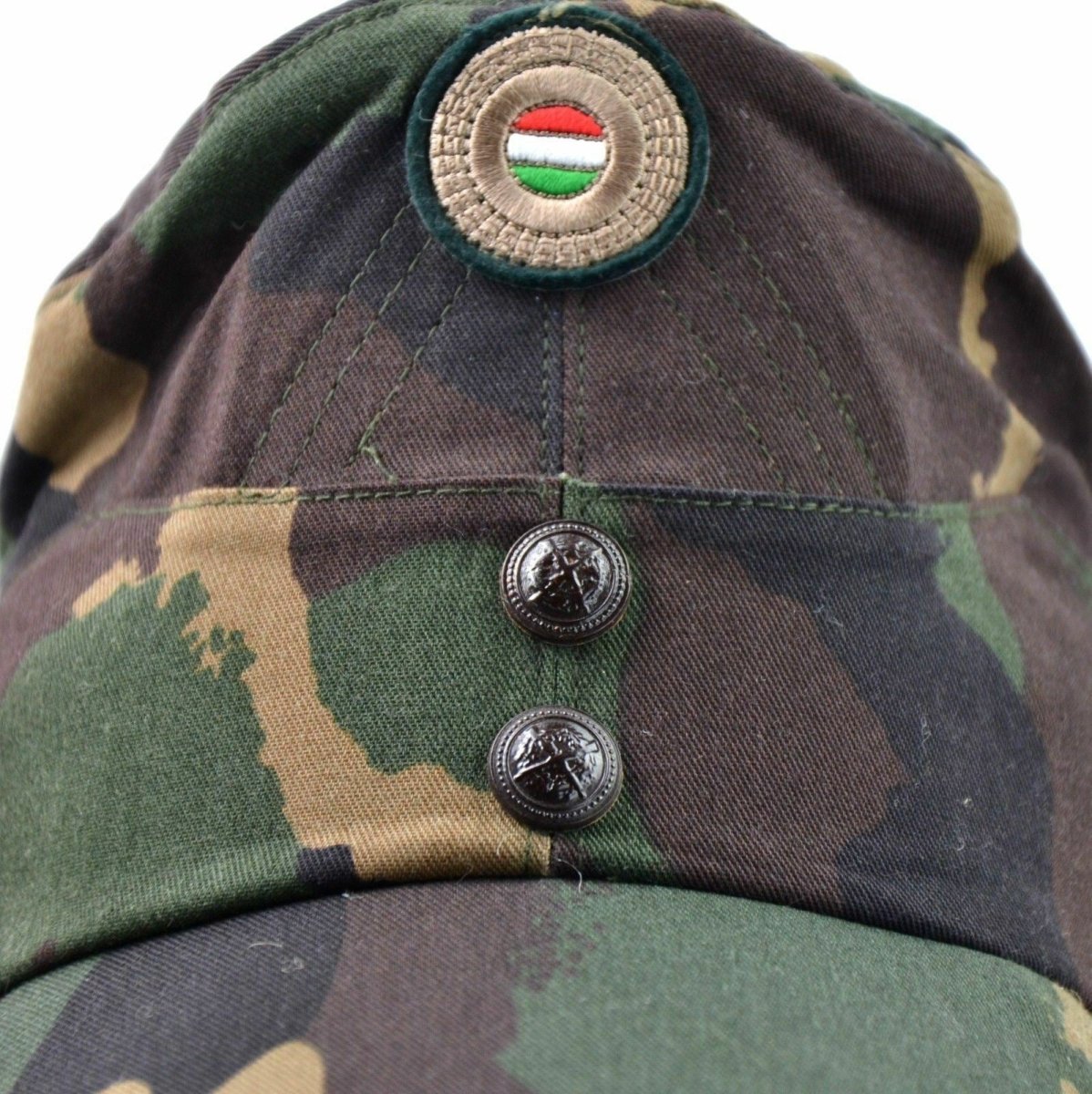 Echte ungarische Tarnmütze der Armee, Wintermütze, Militärmütze, Feldmütze mit farbigem Abzeichen, NEU
