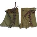 Echte italienische Armee Gamaschen Canvas OD Olive Wandern Militär Überschuss M70 Kampf
